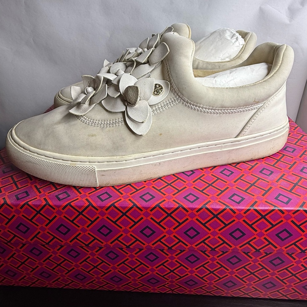 Tory Burch Blossom Neoprene Floral Sneakers Size 9B
